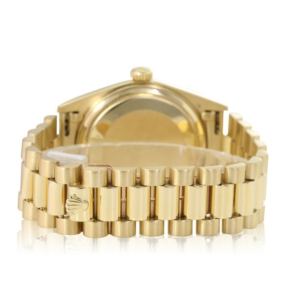 Rolex Mens Day-Date President Watch 18KY Gold Champagne Diamond Dial 18238 - Picture 8 of 9
